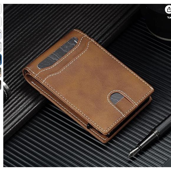 Wallet Smart Rfid Minimalist Front Pocket with ID Window, brown - Picture 4 of 7